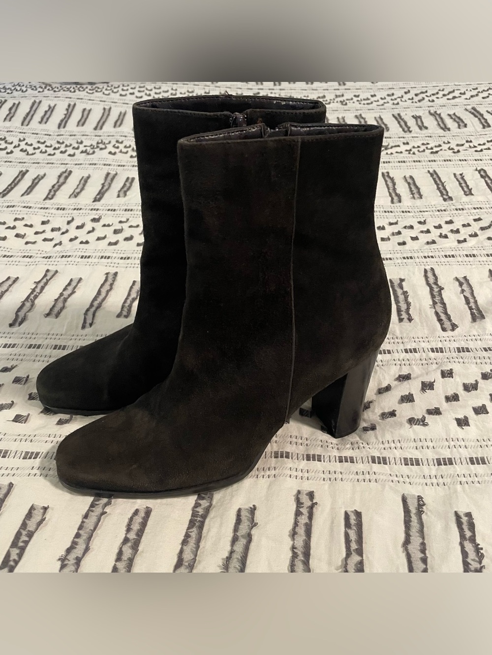 Amanda Smith Dark Brown Suede Ankle Boots